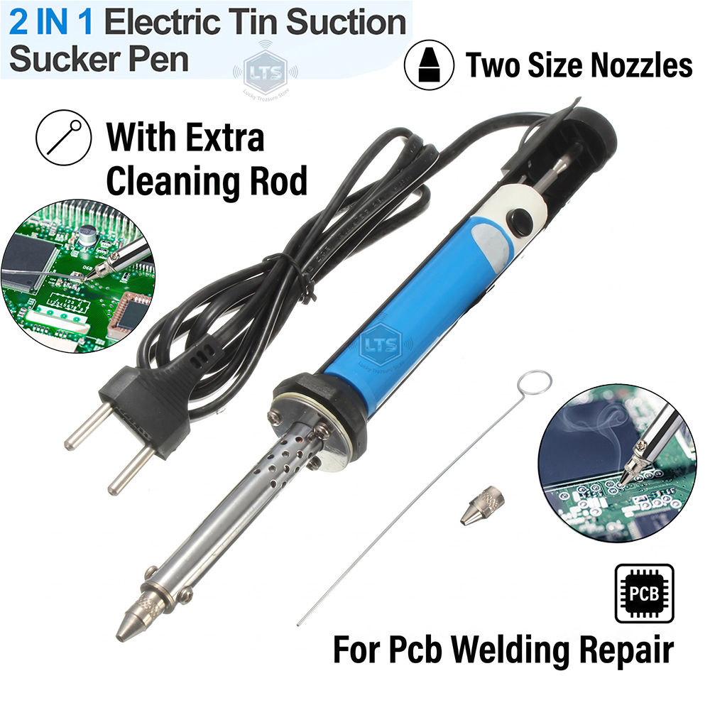 Desoldering Pump Electric Vacuum Station - 米国110V EU 220V電動錫吸引ペンはんだごてはんだ吸い取り機真空ポンプ溶接工具