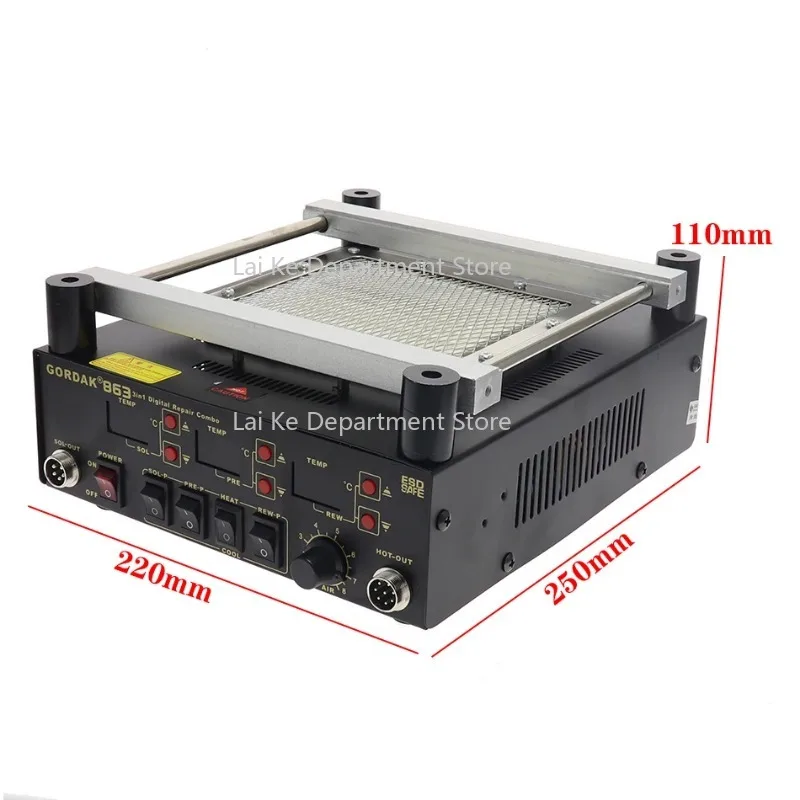 3-in-1デジタルヒートガン、BGAリワーク用はんだステー - Infrared Bga Rework Station のレビューと価格