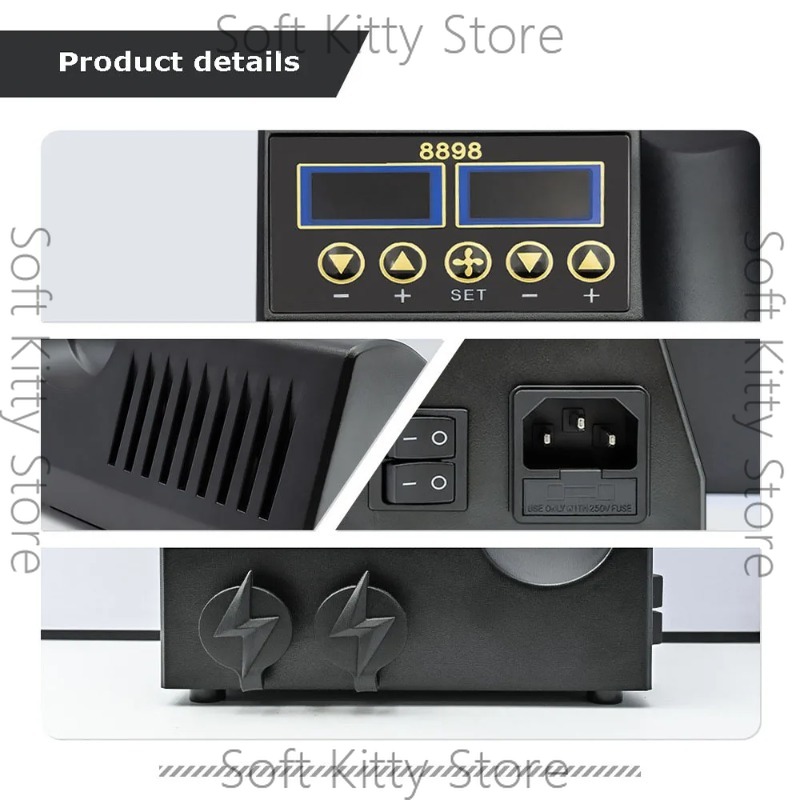 750W 2 in 1 はんだごて ホットエアガン リワーク - 2 In 1 Soldering Rework Station 750W のレビューと価格