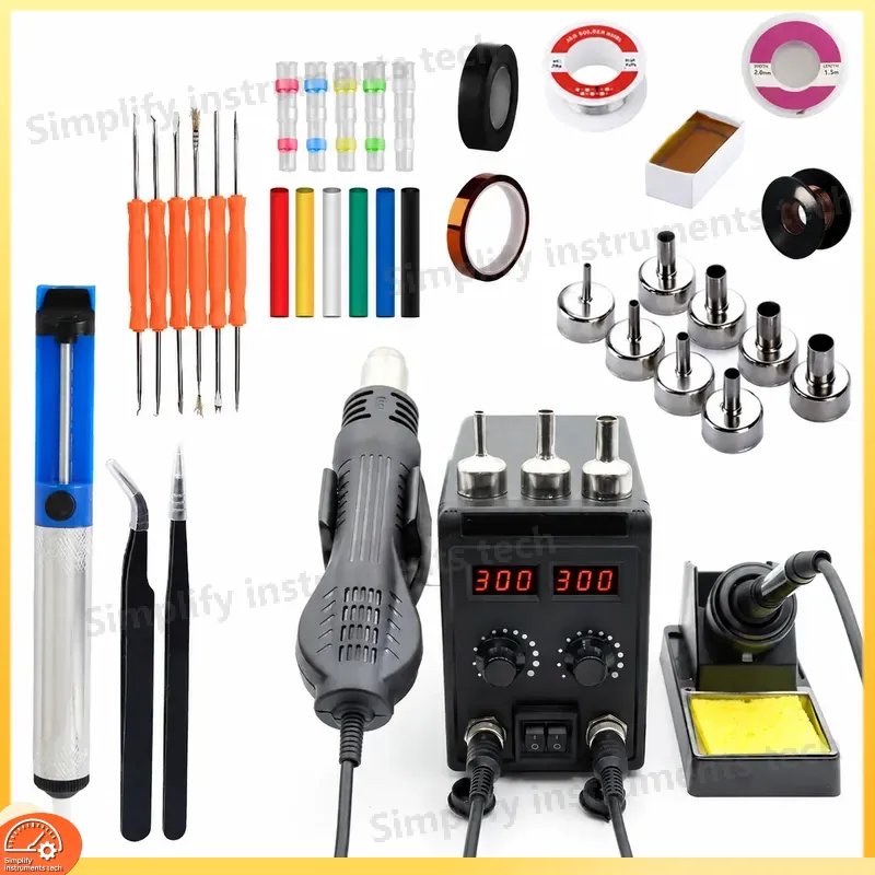 8586D はんだ付けステーション 2 in 1 750W  - 2 In 1 Soldering Rework Station 750W のレビューと価格