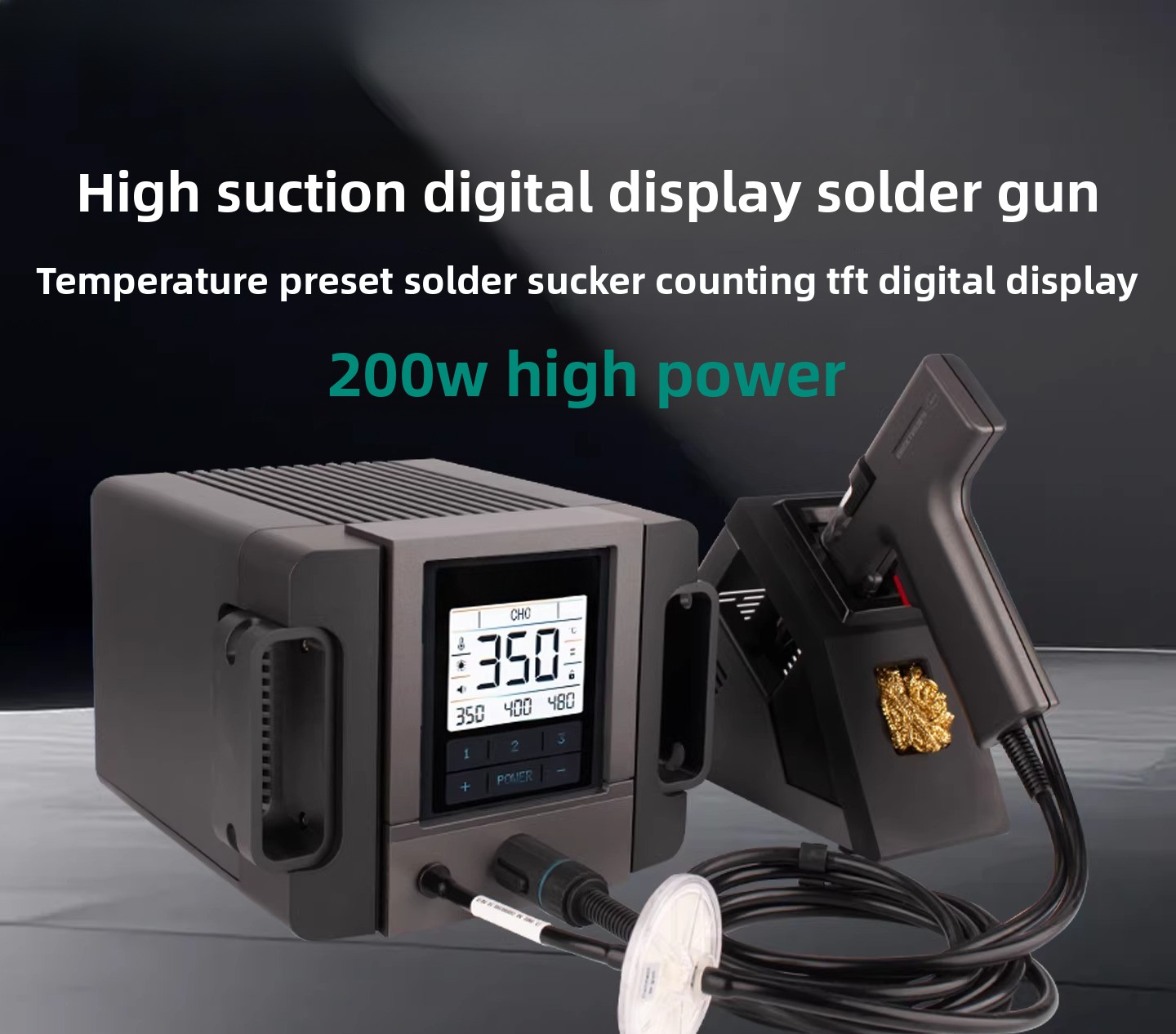 電動はんだ吸い取りポンプ 200W ハイパワー TV2/TV - Desoldering Pump Electric Vacuum Station のレビューと価格