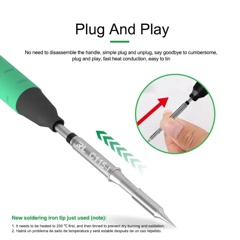 RELIFE C115-K/I/IS ナノレベルの汎用T11 - C115 Nano Soldering Iron Station のレビューと価格