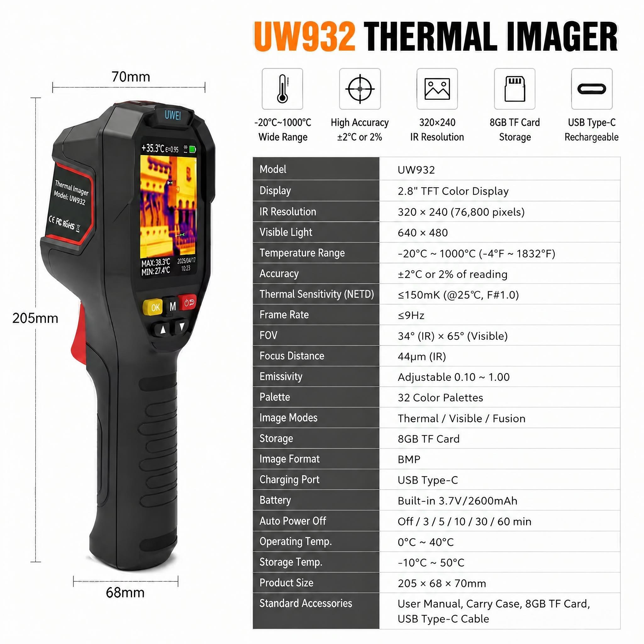 ハンドヘルドサーマルイメージャー 32x32 -20～100 - Thermal Imaging Camera Pcb Repair のレビューと価格