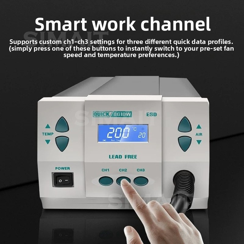 861DW ホットエアリワークステーション 862DA+ 8 - Hot Air Rework Station 861Dw のレビューと価格