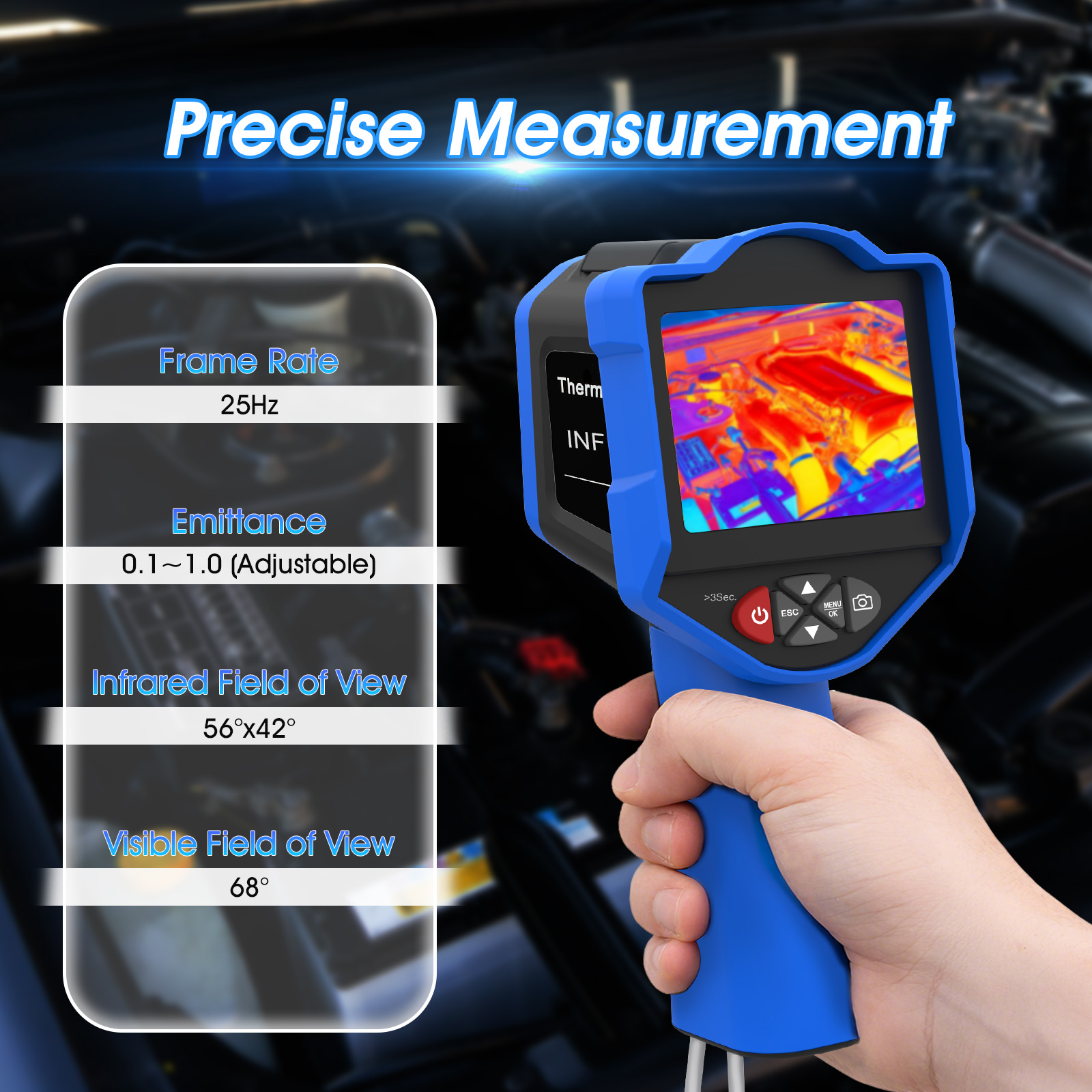 HoldPeak 熱画像カメラ 256×192 赤外線 -2 - Thermal Imaging Camera Pcb Repair のレビューと価格